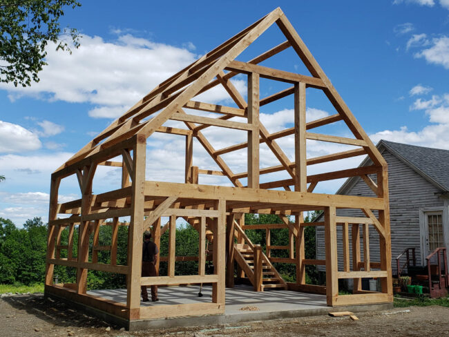 Timber Frame Mid-Coast Barn