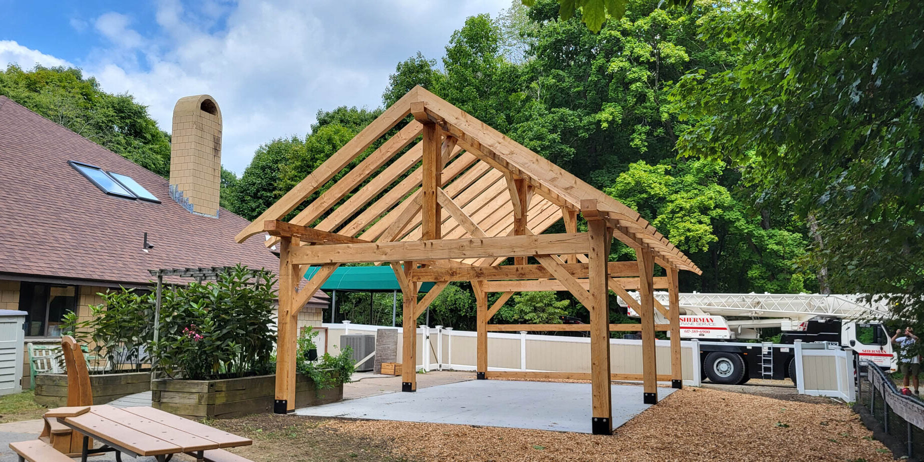 North Shore Timber Frame Pavillion