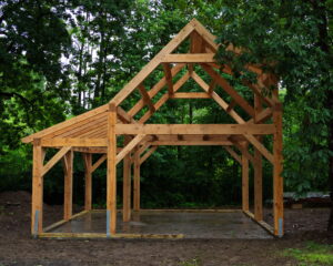 OLYMPUS DIGITAL CAMERA small timber frame barn